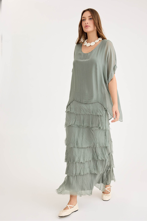 Salaş Uzun Tül Elbise - 4