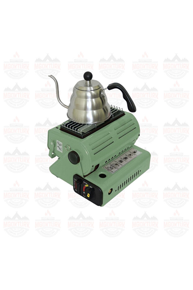 Maxi Portatif Kamp Sobası YEŞİL - 6