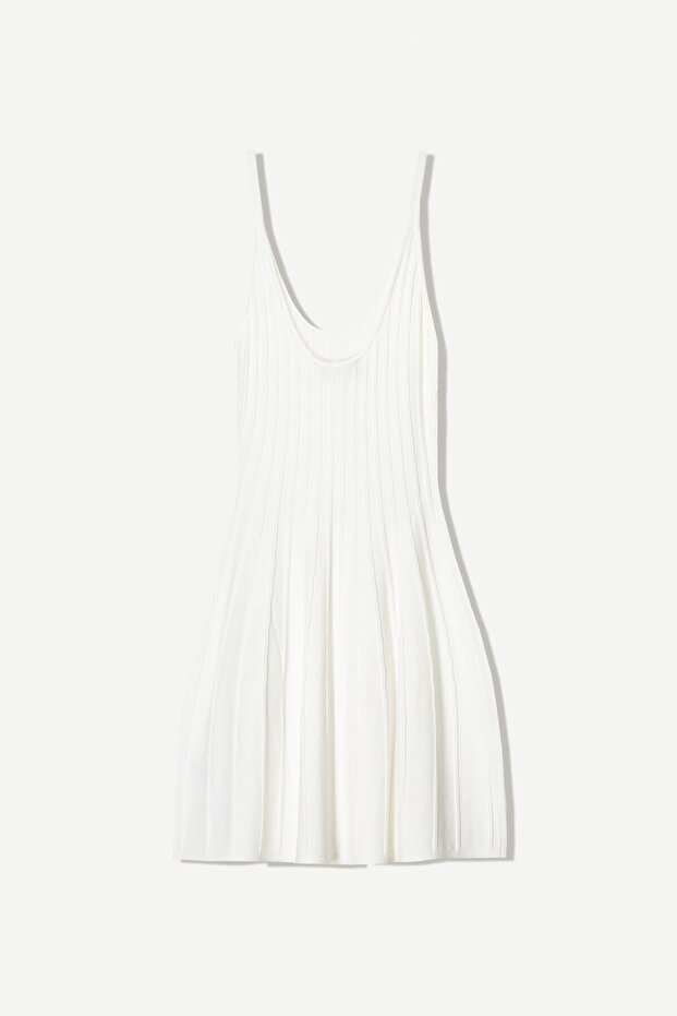 Askılı mini elbise - 5