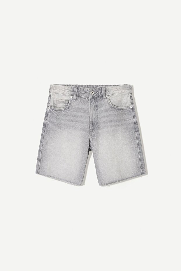 Denim bermuda şort - 2