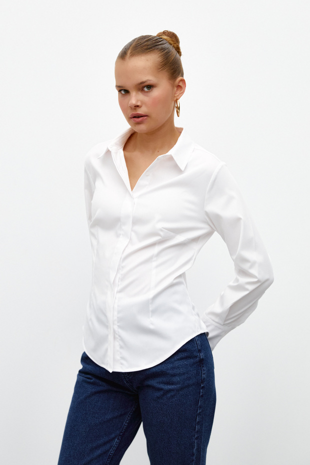 Gizli Patlı Basic Gömlek - 6