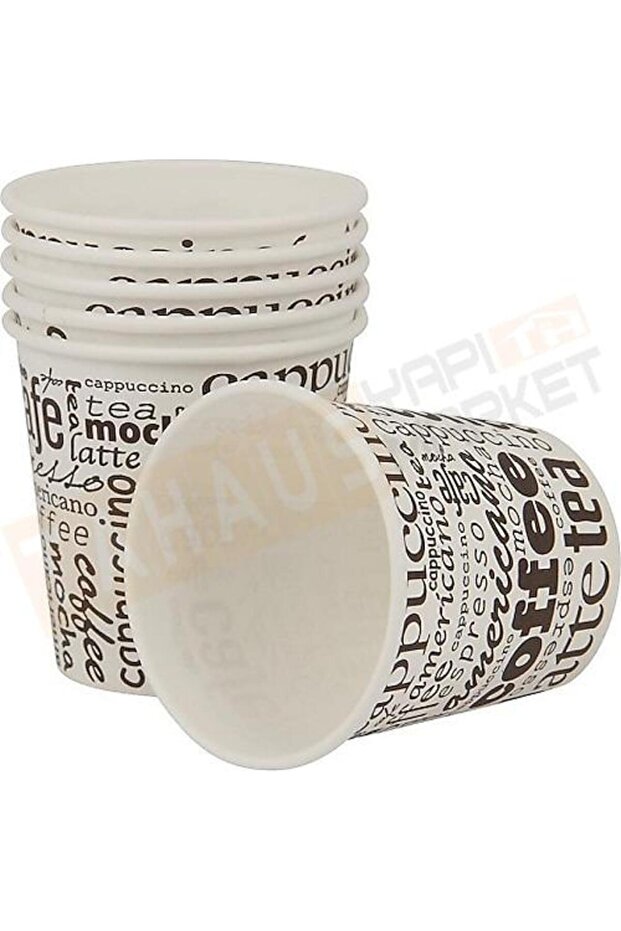 Mg Home 200 Adet Kahve Bardağı Karton Bardak 4 Oz 200 Adet Kullan At - 1