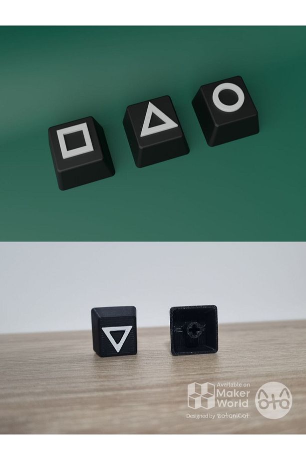 Squid Game 3Adet Mekanik Klavye Tuşu Artisan Keycaps Gamer Tuşu Bilgisiyar Aksesuarları - 1