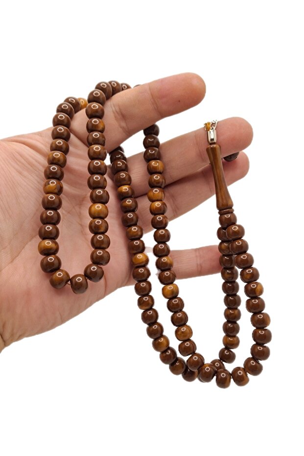 Brown Kuka Analogy 99 Grain Powder Amber Prayer Beads