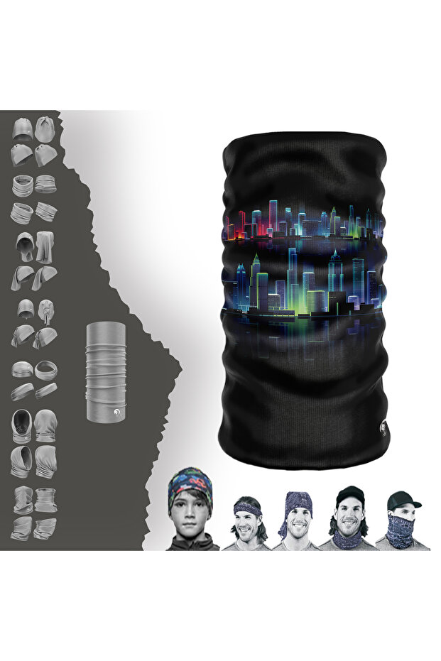 Landscape Themed Seamless Tube Neck Collar Buff Buff Bandana Hair Band