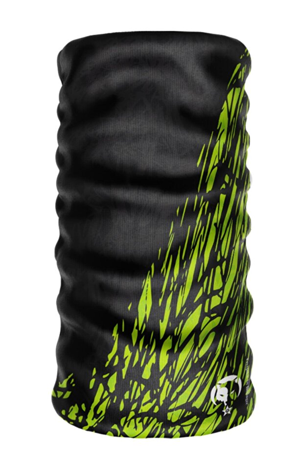 Yellow Unisex Extreme Sleamless Athlete Hair Band Bandana Neck Collar Balaclava