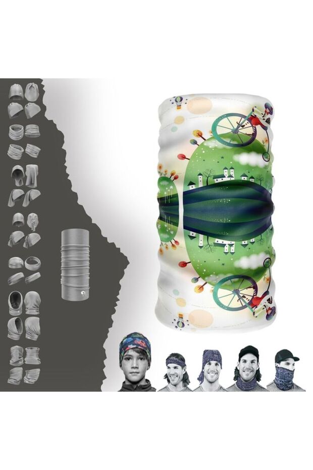 Camping/Camper Neck Gaiter Beanie Bandana Mask Bonnet Buckle Hairband