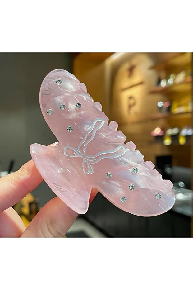 مشبك مزلاج على شكل فيونكة على شكل عظمة - 1