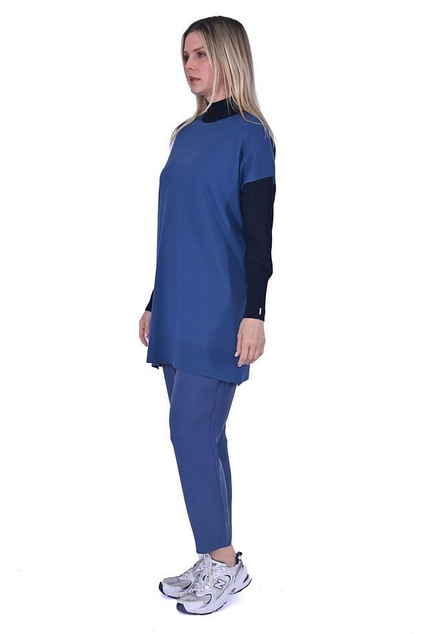 İNVEE 6862 İndigo Triko Tunik - 3