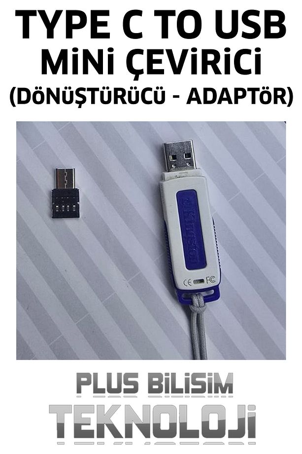 Type C To Usb Otg Çevirici Mini Dönüştürücü, Adaptör, Telefona, Tablete Usb, Mouse Klavye Bağla Oem - 5