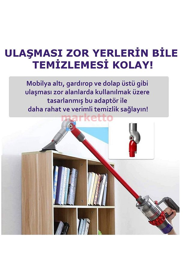 Dyson Dik Süpürge Uyumlu Mobilya Altı Adaptörü V7/v8/v10/v11/v15 Gen5detect™ - 5