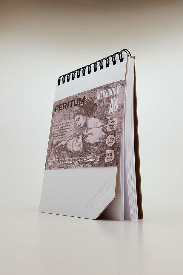 PERITUM A6 Sketchbook 100 Gr/m² 180 Sayfa-90 Yp.Sert Kapak Eskiz Defteri - 7