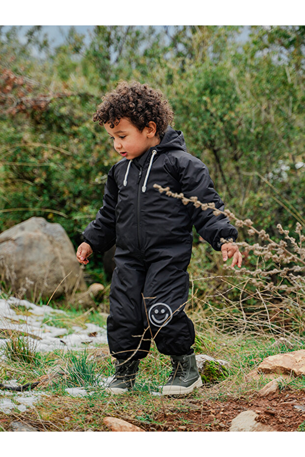 Black Thermal Astronaut Jumpsuit