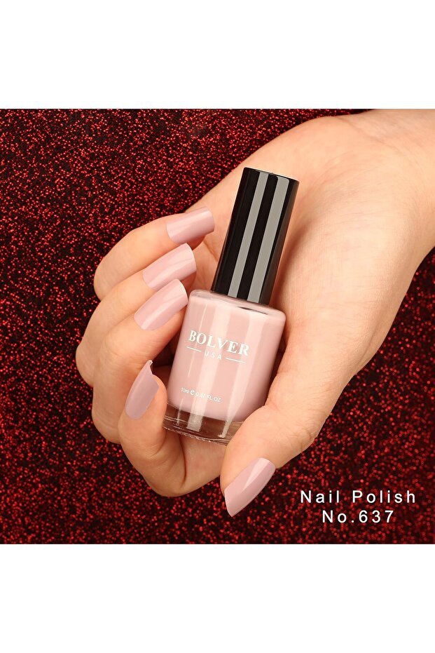 Polver Nail Polish - Mauve Gray 637 - 4