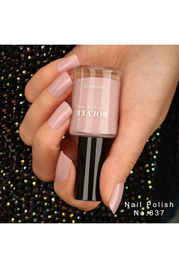 Polver Nail Polish - Mauve Gray 637 - 3
