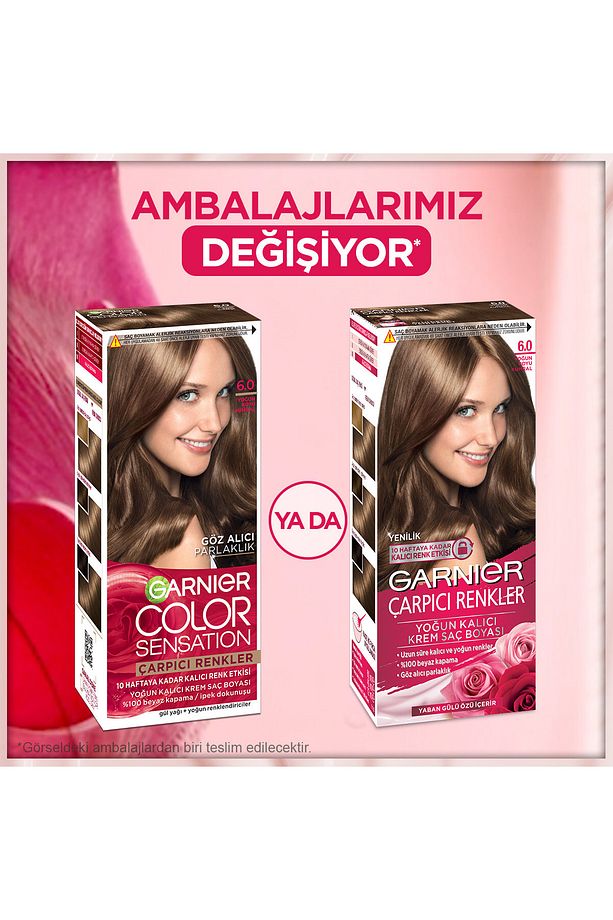 Çarpıcı Renkler 6.0 Yoğun Koyu Kumral Krem Saç Boyası, Demikit - 7