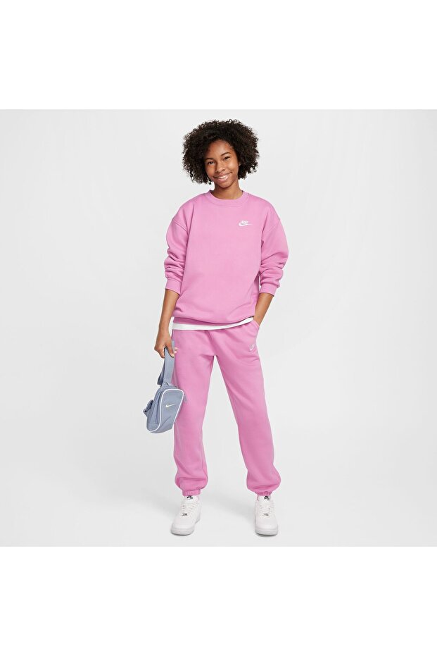 G nsw club flc ovrszd crew lbr - magic flamingo/(white)