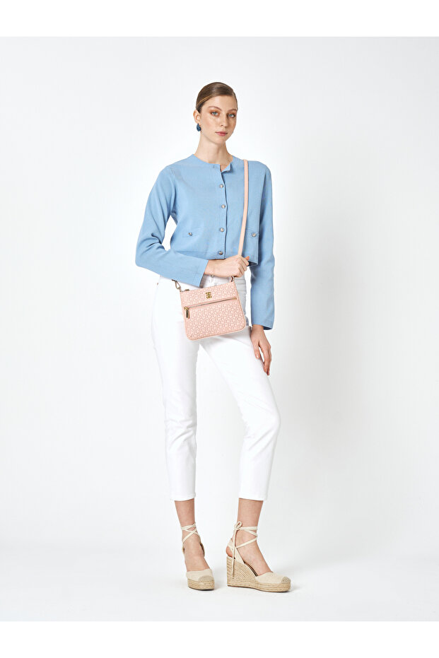 Powder Pink Women's Cross Shoulder Bag 05Po25Y2009