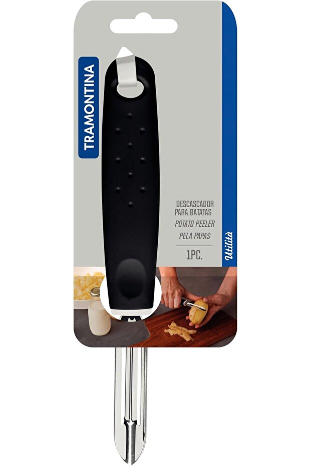 Since 1911, Made In Brazil - Utilita Potato Peeler With Stainless Steel Blade
