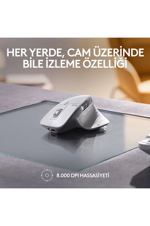 Mx Master 3s For Mac Kablosuz Mouse – Açık Gri - 4