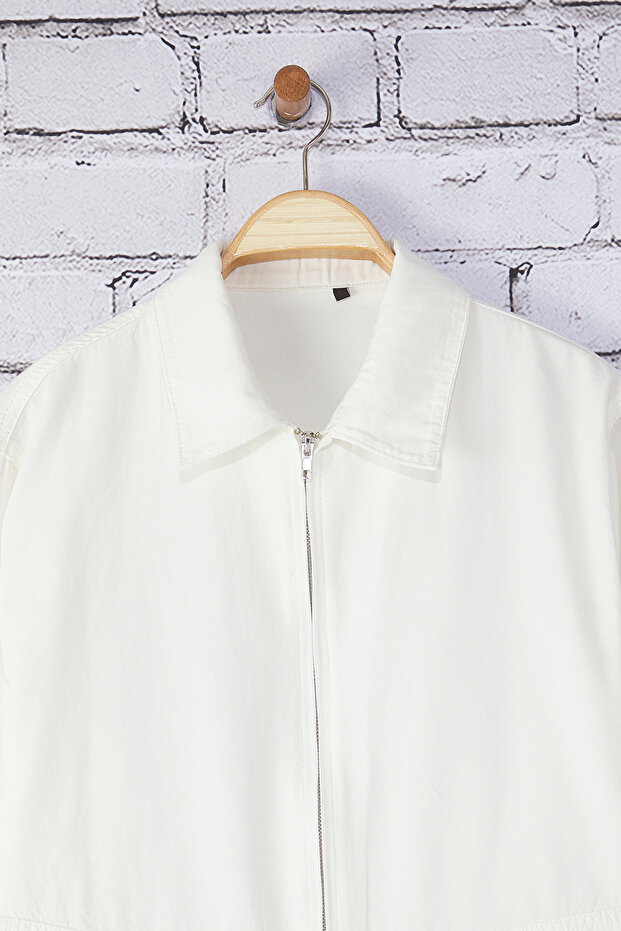 Unisex Regular fit Gabardin Mevsimlik Ceket TMNSS25CE00005 - 7