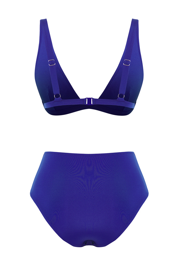 Saks Üçgen Regular Yüksek Bel Bikini Takımı TBESS25BT00185 - 6