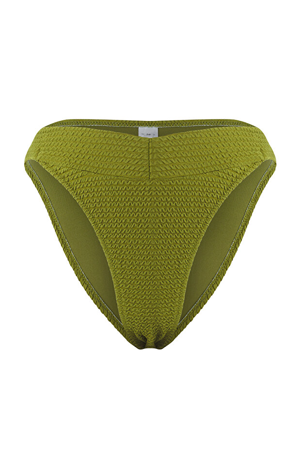 Haki V Kesim Regular Normal Bel Bikini Altı TBESS25BA00002 - 4