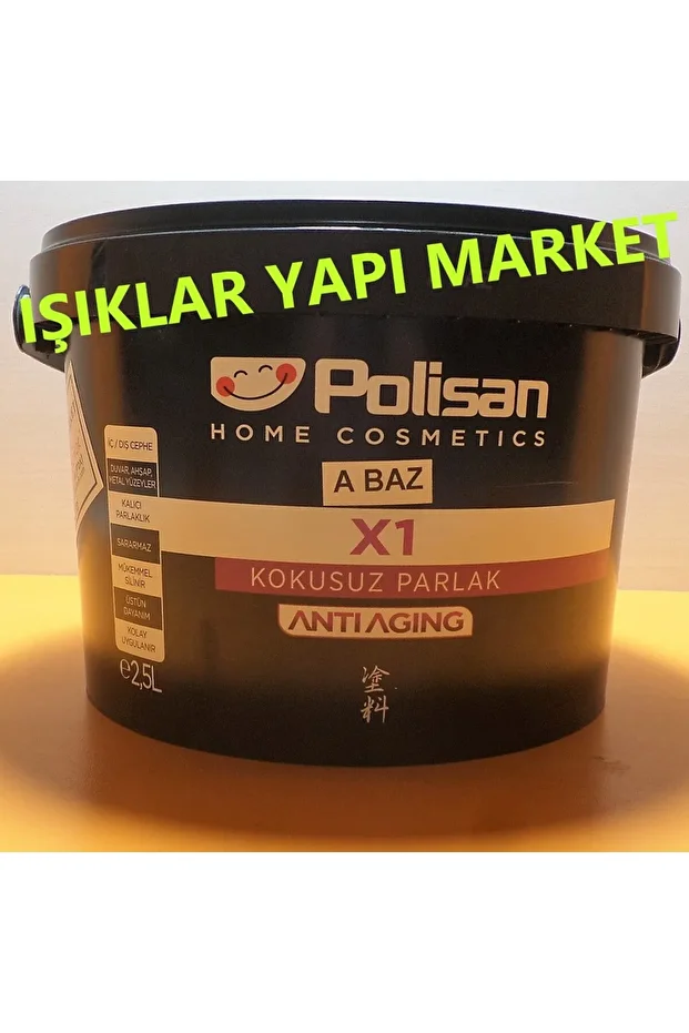 X1 Anti Aging -kokusuz -parlak -su Bazlı -yağlı Boya -2,5 Lt. -beyaz - 1
