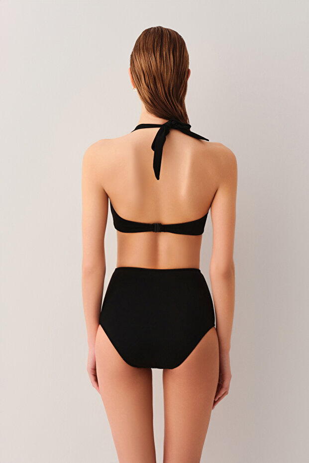 Kalın Bağcıklı Straplez Bikini Üst - 4