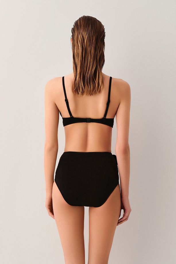 Yüksek Bel Bağcıklı Bikini Alt - 4