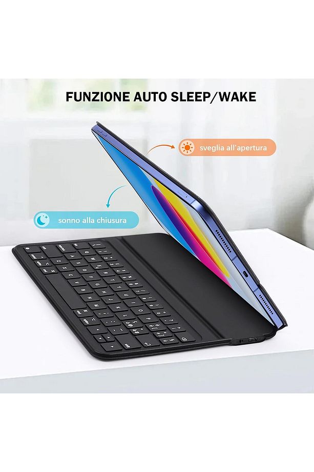 Apple İpad 11. Nesil (A16) 2025 Uyumlu Case Magic Keyboard Folio Utra Slim Katlanır Klavyeli Kılıfı - 2