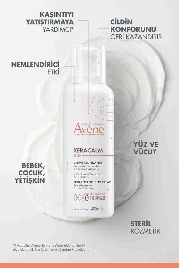 XeraCalm A.D Lipid-Replenishing Creme Atopiye Eğilimli Ciltler için Nemlendirici Krem 400 ml - 5