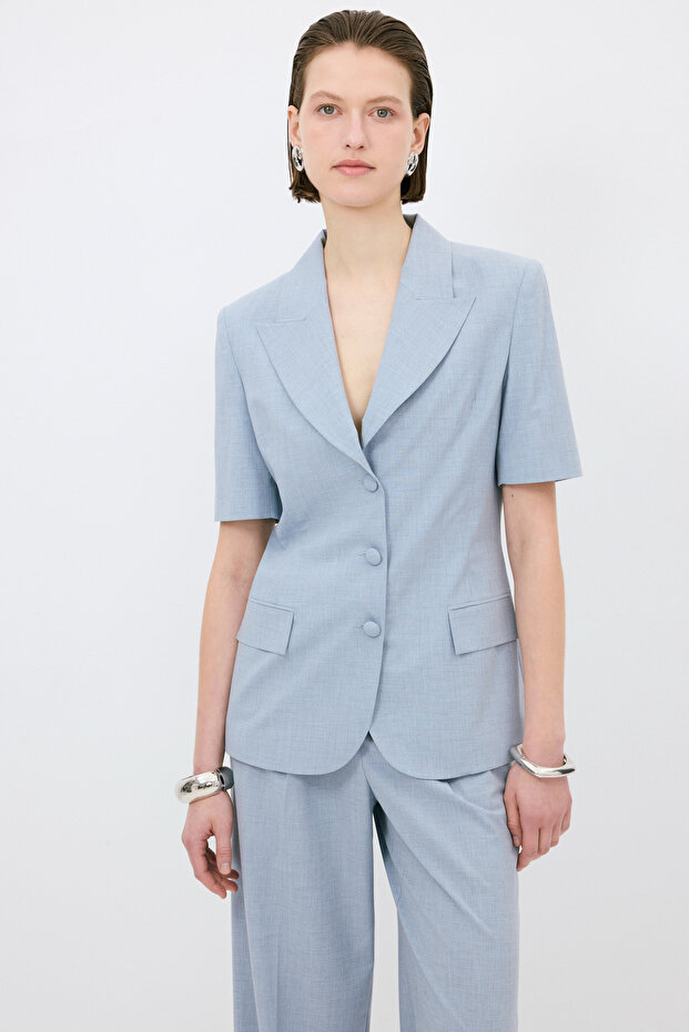 Kısa Kollu Ceket - 1