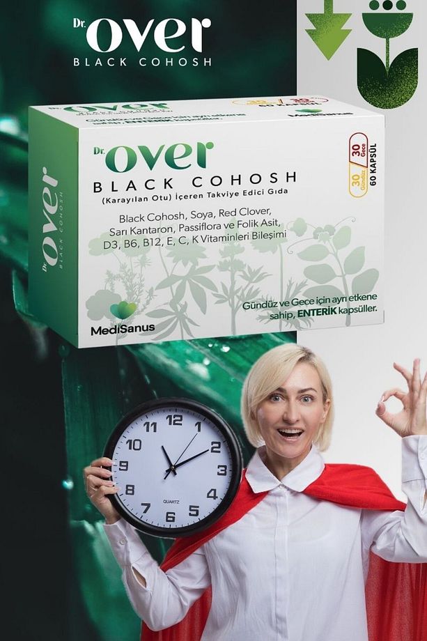 Black Cohosh, Karayılan Otu, Soya, Red Clover, Sarı Kantaron, Passiflora Içeren Gıda Tak. 1 Kutu - 2