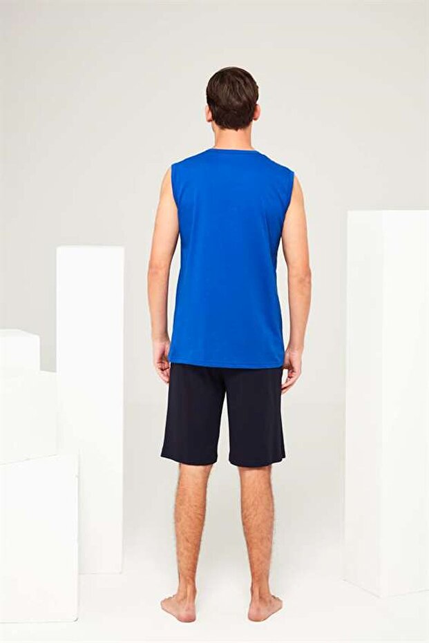 3656 Erkek Saks Atlet Şort Takım - 3