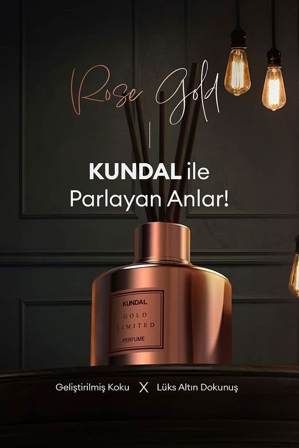 Parfüm Difüzörü Seçkin Seri KUNDAL Perfume Diffuser Rose Gold Edition 200ml 2 Adet (Jasmine Woody) - 8