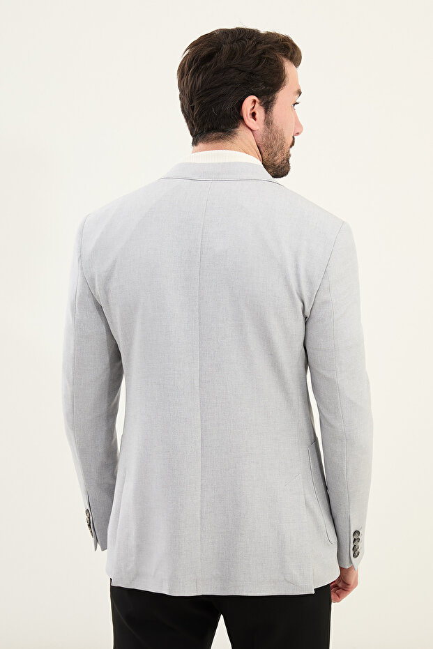 Jachetă cu guler mono - 4