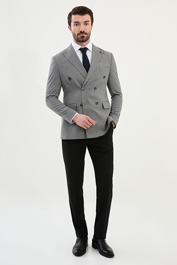 طقم بدلة بياقة مدببة - 3