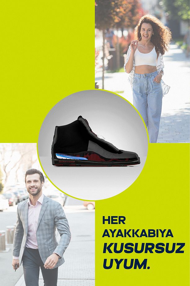 Comfort Max Ortopedik Jel Silikon Tabanlık- Topukluk- Topuk Dikenini Yok Eder - Unisex-tek Beden - 4