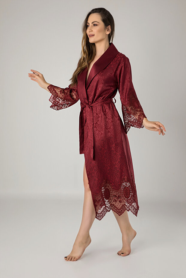 Sleeveless Skirt Ruched Satin Bamboo Cotton Dressing Gown