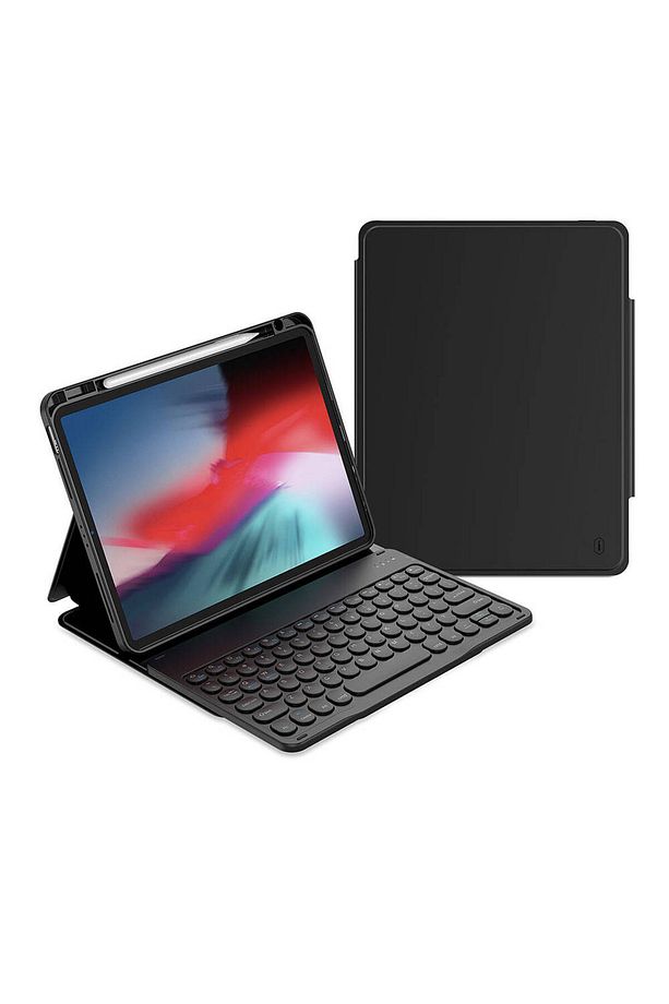 iPad Air 11 2025 M3 Kılıf Wiwu Protective Gizli Kalem Bölmeli Klavyeli Siyah - 1