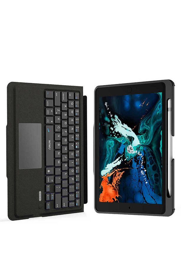 iPad Air 11 2025 M3 Kılıf Wiwu Keyboard Folio Kablosuz Klavyeli Siyah - 3