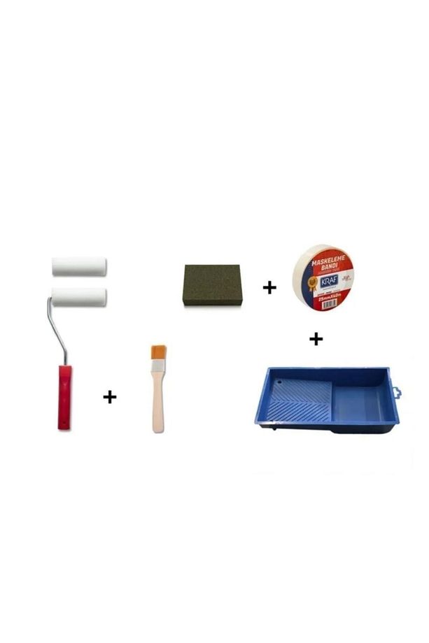 Sünger Rulo Fırça Seti 10cm - 1
