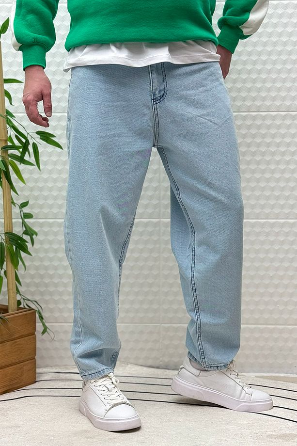 Erkek Yıkamalı Boyfirend Kot Pantolon - 4