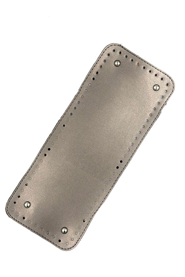 Gray Rectangular Knitted Bag Kit - 2