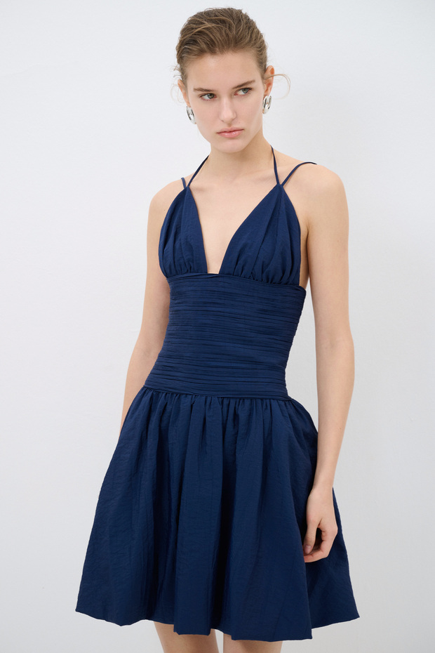 Askılı Balon Elbise - 4