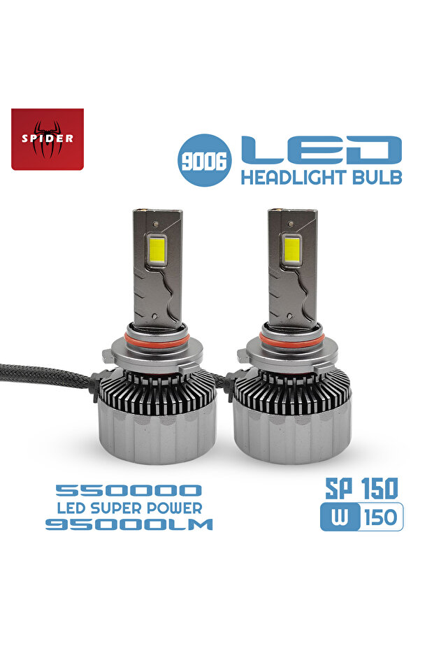 مصباح أمامي للسيارة LED 9006 Canbus مصباح أمامي للسيارة 550000 LED قوة فائقة 95000LM
