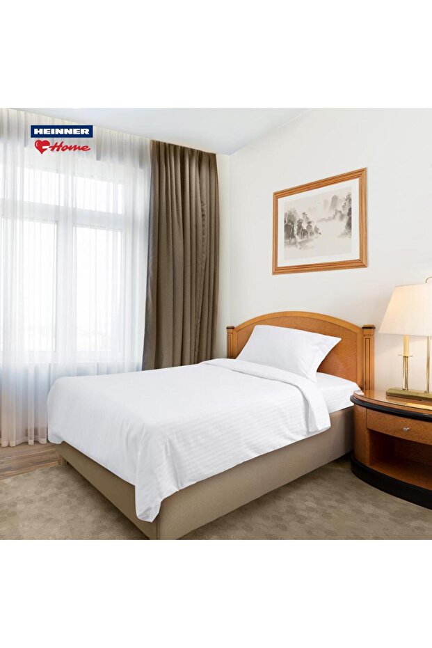 Hotel bed linen, single, damask - 1