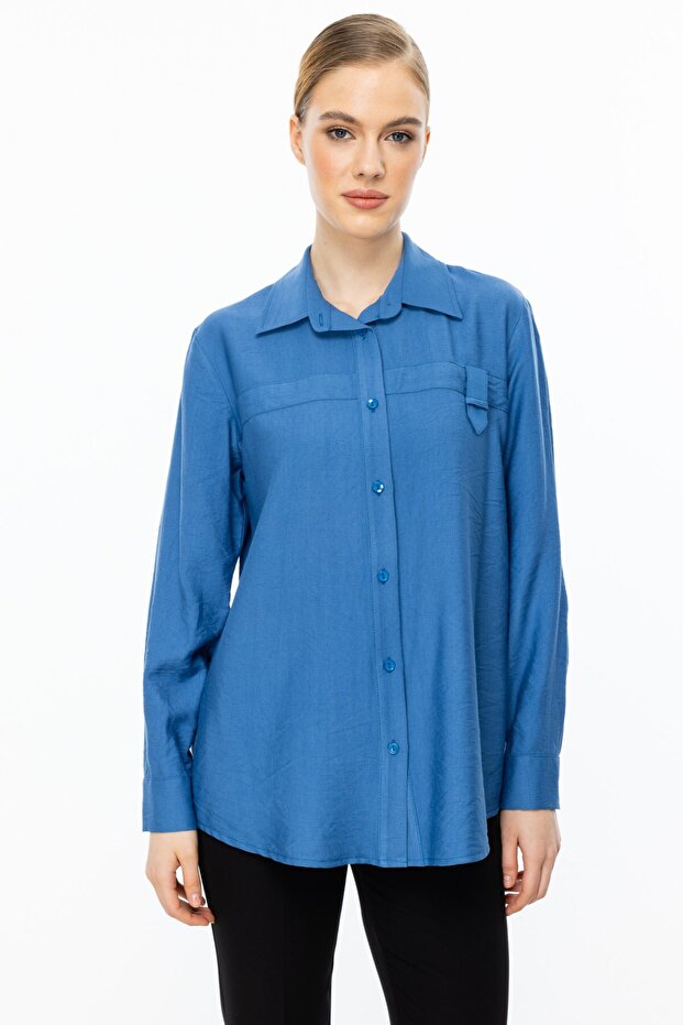 Cămașă cu model încrețit - 2