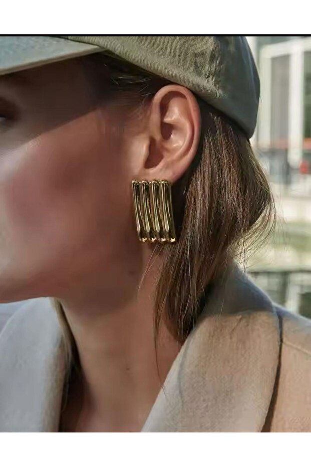 çelik mari plaka küpe - 4